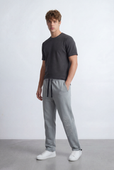 Men’s Tomato Store Street Sweatpants Embossed Side Logo Clean Look Elastic Oversize Side Pockets Zip Detail