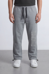 Men’s Tomato Store Street Sweatpants Embossed Side Logo Clean Look Elastic Oversize Side Pockets Zip Detail