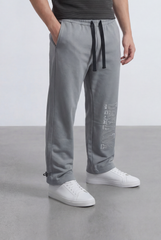Men’s Tomato Store Street Sweatpants Embossed Side Logo Clean Look Elastic Oversize Side Pockets Zip Detail