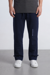 Men’s Tomato Store Street Sweatpants Embossed Side Logo Clean Look Elastic Oversize Side Pockets Zip Detail