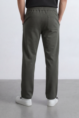 Men’s Tomato Store Street Sweatpants Embossed Side Logo Clean Look Elastic Oversize Side Pockets Zip Detail