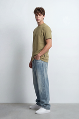 Men’s Tomato Store Short Sleeves Textured Knit Crew Neck Regular Fit T-Shirt