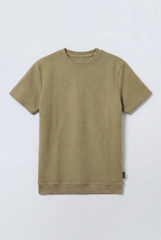 Men’s Tomato Store Short Sleeves Textured Knit Crew Neck Regular Fit T-Shirt