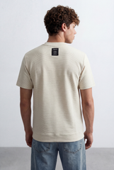 Men’s Tomato Store Short Sleeves Textured Knit Crew Neck Regular Fit T-Shirt