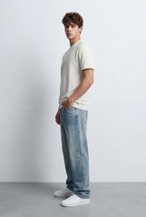 Men’s Tomato Store Short Sleeves Textured Knit Crew Neck Regular Fit T-Shirt