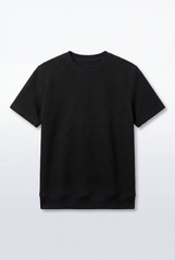 Men’s Tomato Store Short Sleeves Textured Knit Crew Neck Regular Fit T-Shirt