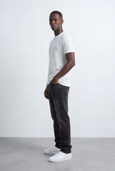 Men’s Tomato Store Structured Knit T-Shirt Grid Texture Surface Slim Fit