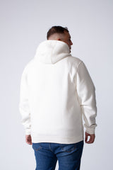 Men's Full-Zip Long Sleeve Side Pockets Basic Hooded Big Size Sweatshirt
