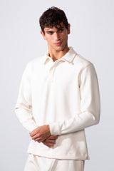 Men's Daily Wear Oversized Melton Two-Piece Outfit Set