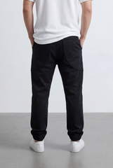 Men’s Tomato Store Modern Sarouel Jogger Elastic Drawstring Waist Streamlined Panel Seam Detail