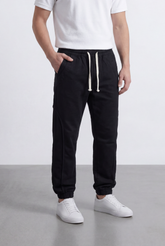 Men’s Tomato Store Modern Sarouel Jogger Elastic Drawstring Waist Streamlined Panel Seam Detail
