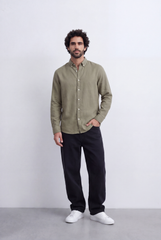 Men's Tomato Store Classic Linen Shirt Comfortable Regular Fit With A Clean Refined Look