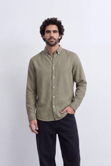 Men's Tomato Store Classic Linen Shirt Comfortable Regular Fit With A Clean Refined Look