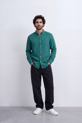 Men's Tomato Store Classic Linen Shirt Comfortable Regular Fit With A Clean Refined Look