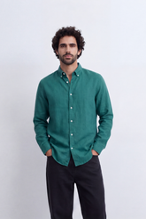Men's Tomato Store Classic Linen Shirt Comfortable Regular Fit With A Clean Refined Look