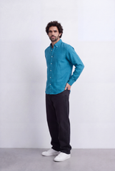 Men's Tomato Store Classic Linen Shirt Comfortable Regular Fit With A Clean Refined Look