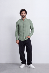Men's Tomato Store Classic Linen Shirt Comfortable Regular Fit With A Clean Refined Look