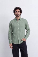 Men's Tomato Store Classic Linen Shirt Comfortable Regular Fit With A Clean Refined Look