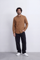 Men's Tomato Store Classic Linen Shirt Comfortable Regular Fit With A Clean Refined Look