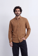 Men's Tomato Store Classic Linen Shirt Comfortable Regular Fit With A Clean Refined Look
