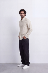 Men's Everyday Linen Tomato Stores Shirt Slim Fit Long Sleeve For A Relaxed Polished Appearance