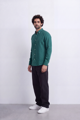 Men's Everyday Linen Tomato Stores Shirt Slim Fit Long Sleeve For A Relaxed Polished Appearance