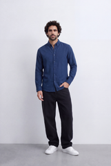 Men's Everyday Linen Tomato Stores Shirt Slim Fit Long Sleeve For A Relaxed Polished Appearance