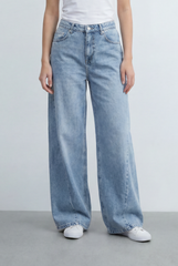 Women’s Tomato Store Vertical Seam Line Baggy Down Pants