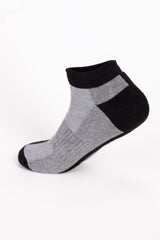 Men's Low-Cut With Sleek Two-Tone Design Breathable Ribbed Band Support Comfy Socks