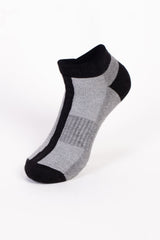 Men's Low-Cut With Sleek Two-Tone Design Breathable Ribbed Band Support Comfy Socks
