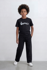 Boy's Tomato Store Monochrome Co-Ord Set Bold Front Graphic Slim Fit Outfit