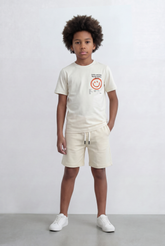 Boy's Tomato Store Smile Graphic Set Matching Slim Fit Outfit