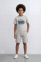 Boy's Tomato Store Bold Typography Set Enjoy The Now Front Graphic Slim Fit Outfit