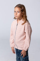 Girl's Full Zip Slim Fit Long Sleeve Sweatshirt
