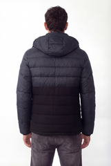 Men's Tow-Tone Puffer Waterproof Full Zipper Jacket