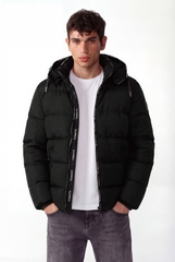 Men's Tomato Puffer Full Zip-Up Waterproof Jacket