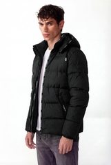 Men's Tomato Puffer Full Zip-Up Waterproof Jacket