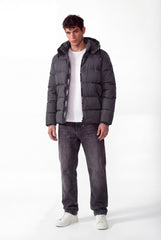 Men's Tomato Puffer Full Zip-Up Waterproof Jacket