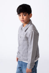Boy’s Boxy Fit Front Pockets Denim Jeans Everyday Casual Wear Jacket