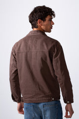Men's Boxy Fit Jeans Denim Jacket With Pockets