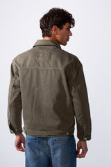 Men's Boxy Fit Jeans Denim Jacket With Pockets