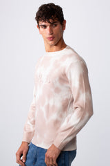 Men's Tie Dye Slim Fit Crew Neck Long Sleeve Sweatshirt