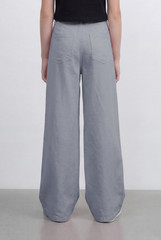 girl’s Tomato Store Wide Leg Pants With Tailored Waist Clean Denim Relaxed Drape