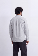 Men's Long Sleeve Vertical Striped Shirt Regular Fit for Any Occasion Tomato Store