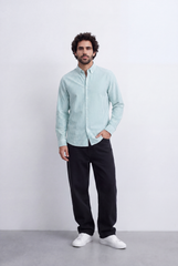 Men's Long Sleeve Vertical Striped Shirt Regular Fit for Any Occasion Tomato Store