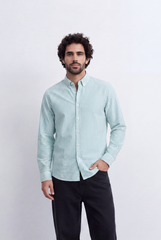 Men's Long Sleeve Vertical Striped Shirt Regular Fit for Any Occasion Tomato Store