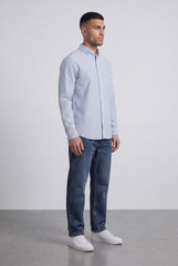 Men's Long Sleeve Vertical Striped Shirt Regular Fit for Any Occasion Tomato Store