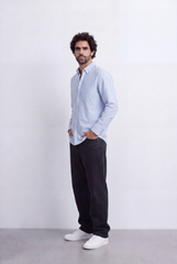 Men's Striped Regular Fit Tomato Store Shirt Lightweight Multi Stripe Pattern For A Laid-Back Smart Style
