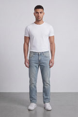 Men’s Tomato Store Light Vintage Wash Denim Essential Clean Five Pocket Design Pants