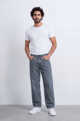 Men's Tomato Store Wide Leg Denim Jeans Pants With Five Pocket Styling